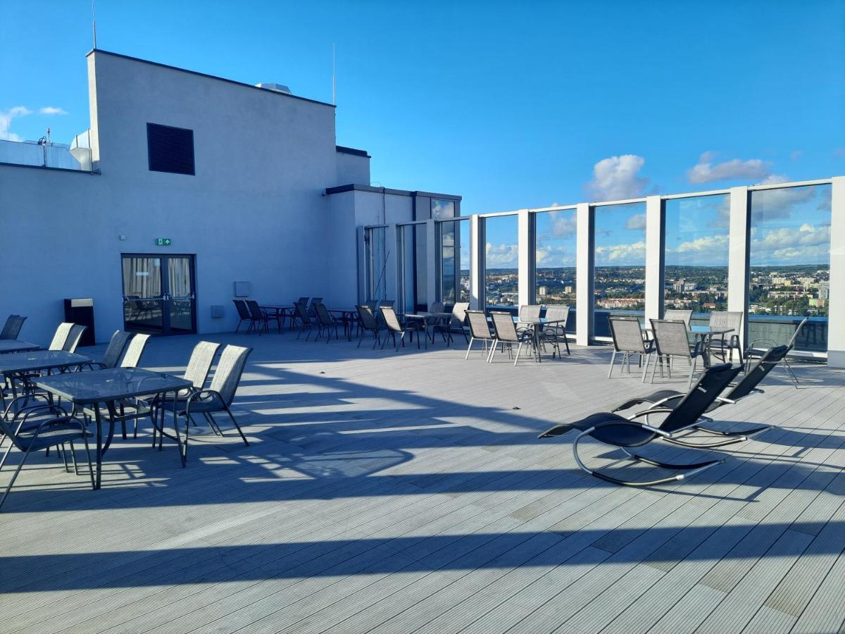 Hanza Tower Sunny Apartment Szczecin Exteriör bild