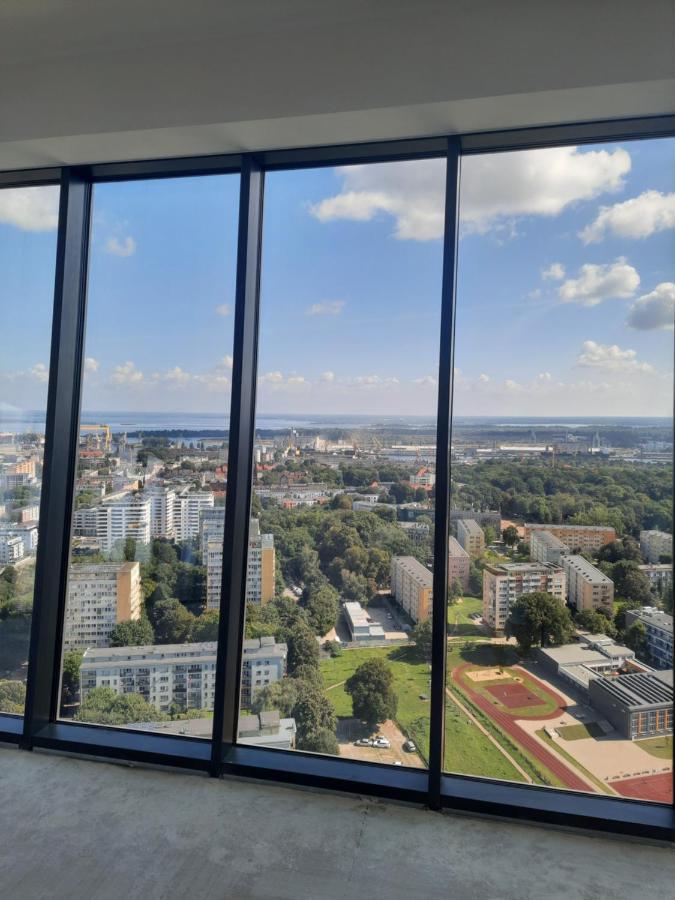 Hanza Tower Sunny Apartment Szczecin Exteriör bild