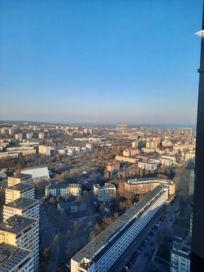 Hanza Tower Sunny Apartment Szczecin Exteriör bild